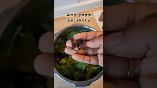 Spinach Dal Recipe Telugu | Bachelor Cooking || Pappu Recipe #indianfood  #youtubeshorts #youtube