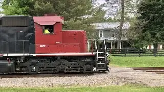 Big Rock Train On Lightly Used Track!  Before & After Train, Rusty Rails, Seaman To Peebles Ohio