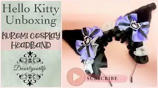KAWAII KUROMI UNBOXING! Adorable Cosplay Headband from Amazon 💜✨ #Kuromi #Sanrio