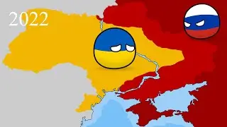 Countryballs - Then and Now (ukraine war map)