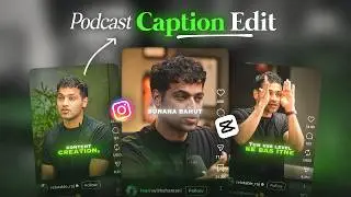 Instagram trending Podcast Text Editing in Mobile | Caption Edit | Capcut Tutorial 🔥