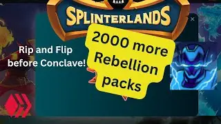 ULTIMATE Splinterlands NFT Opening: 2000 Rebellion Packs CRUSHED! 401 Gold Foils But Still No RAGE?!