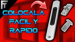 Como colocar un cierre de embutido, jaladera de embutir herralum, para ventana de aluminio 3