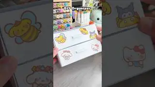 🫧Cute DIY Easy organizer!? #papercraft #cutecrafts #miniecraft #diyorganizer #craft #crafts