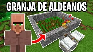 C&oacute;mo Hacer una Granja de Aldeanos (Muy F&aacute;cil) - Minecraft Java 1.20