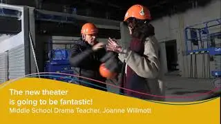 The theater in the new Middle School