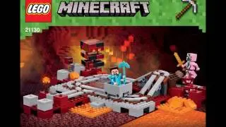 LEGO Minecraft The Nether Railway 21130 Instructions DIY Book