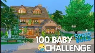 100 BABY CHALLENGE!! 🏠👶🧒 HOUSE Sims 4 || Speed Build || miriamslowly