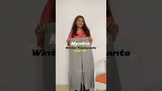 winter trackpants from #myntra under 400-500 🍂 #myntrafinds #shortsfeed #ytshortsindia