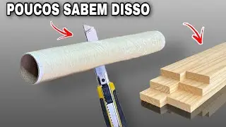 Pega Um PLÁSTICO FILME, Um ESTILETE e Um pedaço de MADEIRA e Veja o que Acontece!!!
