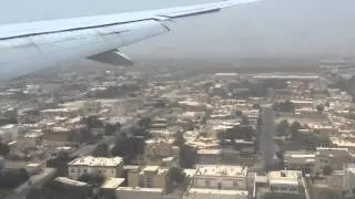 Посадка Boeing 773 авиакомпании Emirates в Дубае