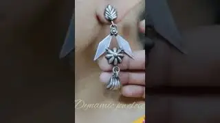silver look alike oxidised dangler earrings #danglers #manufacturer #manufacturing #oxidizedearrings
