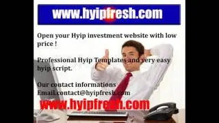 Professional Hyip Templates and very easy hyip script
