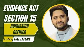 Admission defined in Hindi full explain with diagram evidence act 2023