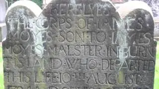 James Moyes Gravestone Parish Church Graveyard Burntisland Fife Scotland