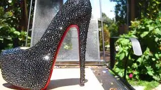 Christian Louboutin | Daffodile Jet Hematite Strass
