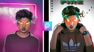 Picsart Glowing Eyes Concept ll Picsart eye drop editing ll Dg Editography