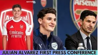 🚨 JULI&Aacute;N &Aacute;LVAREZ SPEAKS OUT AT ARSENAL FIRST PRESS CONFERENCE AS GUNNERS STAR SETS TONE 🔴🔥