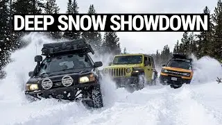 SUBARU против JEEP против FORD – СРАЖЕНИЕ В ГЛУБОКОМ СНЕГУ! (Эпическая зимняя битва)
