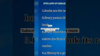 five laws of library science/S.R Ranganathan/Target Librarian