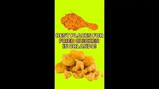 The 5 best Fried Chicken restaurants in Orlando! 🍗🤩 #shorts #halal #food