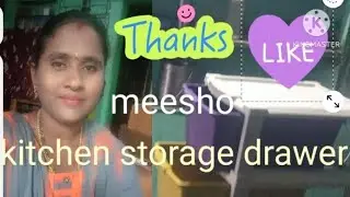 Kitchen storage drawer Organiser in meesho Satyahanvith vlog official channel #meesh #meesho drawer 
