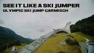 Olympic Ski Jump Garmisch and cinematic FPV