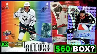 BARGAIN GUARANTEED AUTO BOXES! - 2021-22 Upper Deck Allure Hockey Hobby Box Break x2