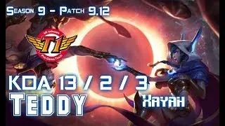 SKT T1 Teddy XAYAH vs SIVIR ADC - Patch 9.12 KR Ranked