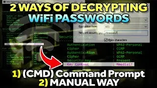2 ways to DECRYPT a WiFi password on your Windows  PC or Laptop (CMD/Manual Way)