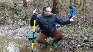 Goldwaschen - Gold Panning / Goldprospektion - Inn Gletscher Januar 2018