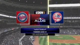 MLB 2021 ALDS Game 4 Twims vs Yankees (PS4)