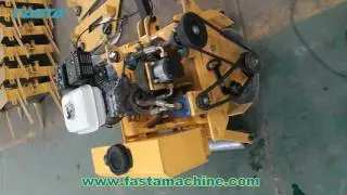 Fasta walk behind single drum vibratory roller testing