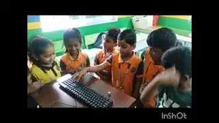 Learning Keyboard skills...The Masterminds International School KPHB9th phase 