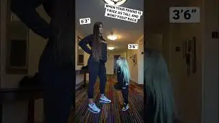 TINY TEXIE FIGHTS A GIANT!!@d1breeder  #TINYTEXIE #FIGHT #TALL #SMALL #HEIGHT #LITTLEPERSON #SHORTS
