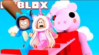 BEBE MILO y CLARI ESCAPAN DE PIGGY!! *Parkour Piggy* ROBLOX