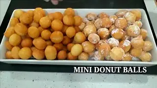 Mini Donut Balls Recipe | Easy Homemade Donut Balls