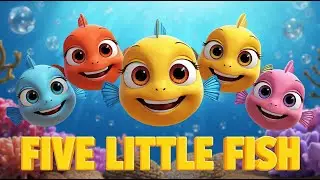 Kids Songs | Five Little Fish Song | 3D Cartoon Nursery Rhymes for Kids | Baby Songs #midiokids #uk