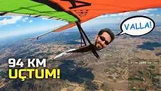 94 KM MOTORSUZ UÇTUM! 😱 - Yelkenkanat