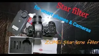 ZOMEI Star filter for smartphones(LG V30) & Cameras(Panasonic GH5) Star bokeh