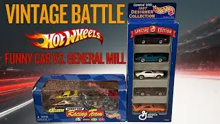 Hot Wheels Drag Race 1997 Exclusive Funny Cars vs General Mills Designer 5-Pack Vintage Collection