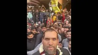 the great khali selfie video || Khali meetup fans  #khali #thegreatkhali #shorts #ytshorts