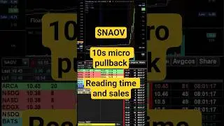 $NAOV - 10s micro pull back - Reading T/S #10smicropullback #readingtime&sales