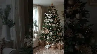 5 color schemes for your Christmas tree