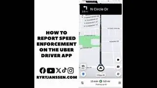 How to report speed enforcement on the Uber driver app