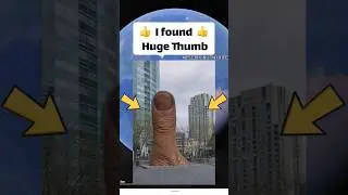I found Huge Thumb 👍 on Google Earth 🌍 and Google Maps #googleearth #googlemaps #streetview
