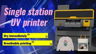 Revolutionize Your Printing! Single Station White Ink DTF Printer in Action#dtfprinting #embroidery