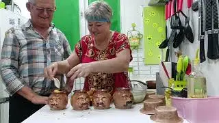 Домашнее жаркое в новых горшочках. 