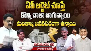 కొన్ని బాగున్నాయి.. కొన్ని అనవసరంగా ఉన్నాయి| Analyst Madhusudhan Reddy on AP Budget 2025 Allocations