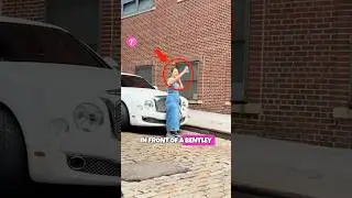 Karma 😱 Bentley FAIL Woman's Photo Op BACKFIRES in Shocking Way #karma #bentley #shorts